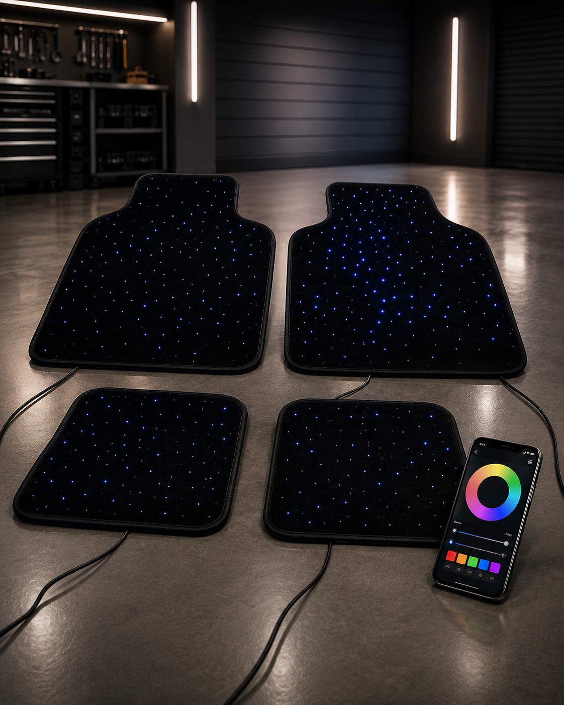 Tapis de VoitureLED Étoilé RGB