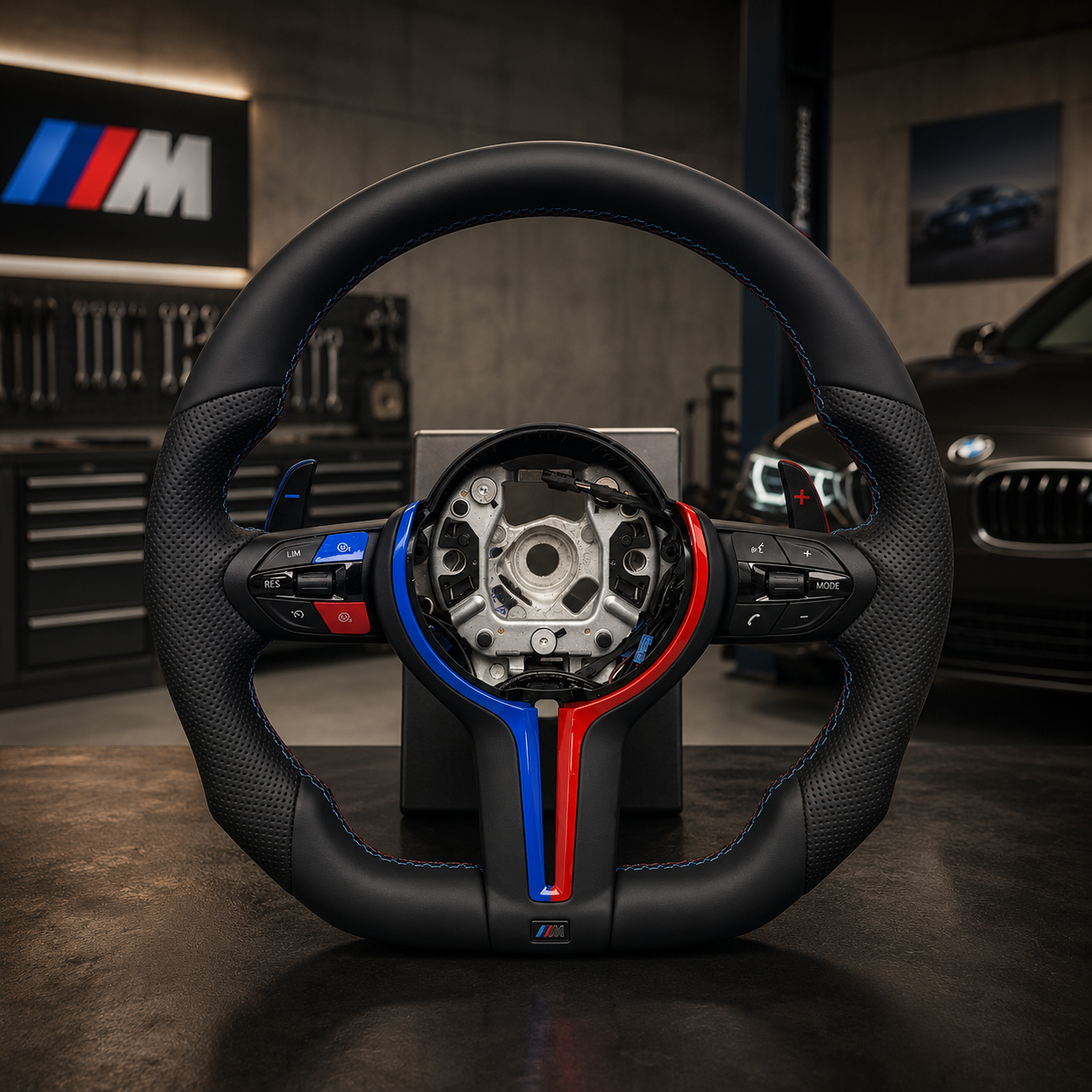 Volant BMW Sport Blue And Red Édition