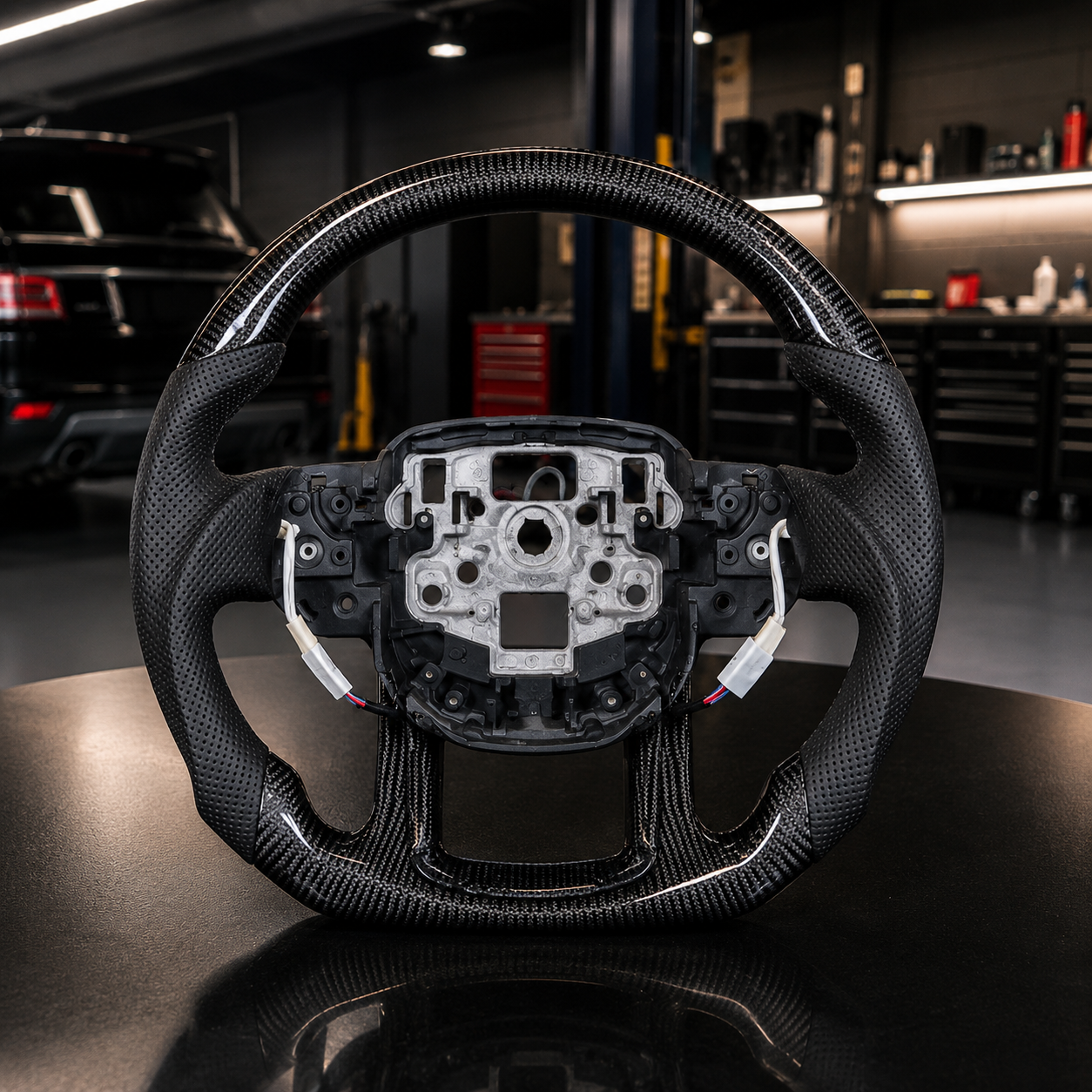 Volant Fibre de Carbone Range Rover Sport