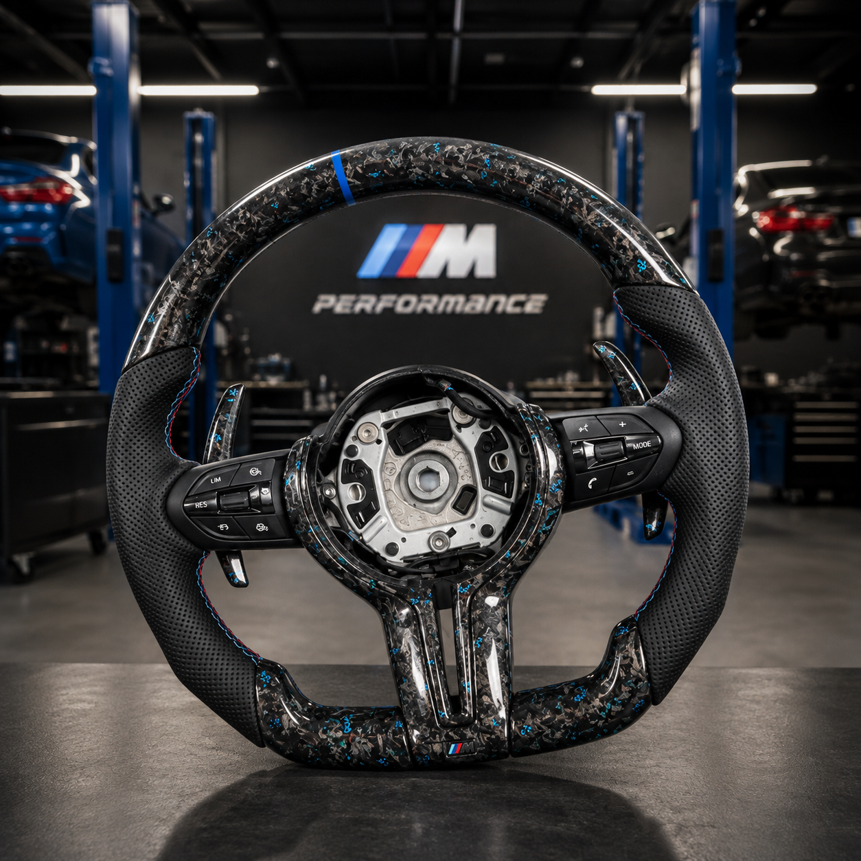 Volant Carbone Forgée Bmw Blue OG
