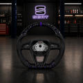 Volant Alcantara & Carbone Forgée SEAT ( Cupra,Léon...)