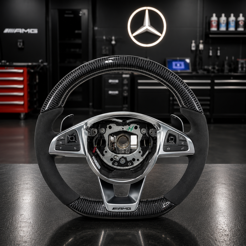 Volant AMG Sport Fibre de Carbone Full Black