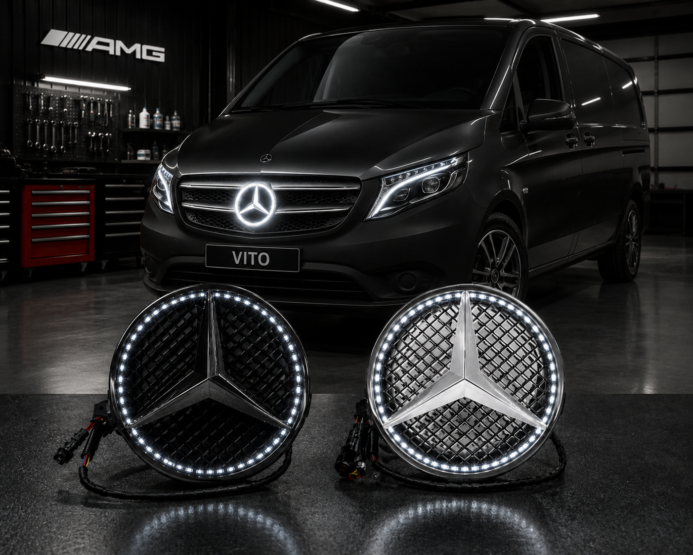 Logo Mercedes-Benz Led
