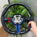 Volant BMW Carbone Forgée Blue Lagun