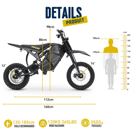 MotoCross Electrique 3500W - Mini Drive